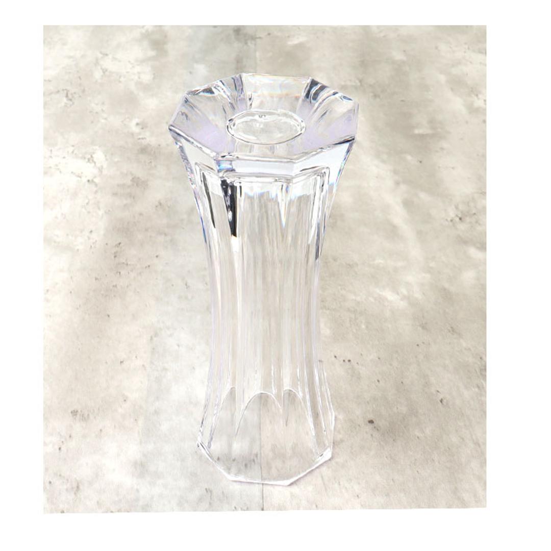 花瓶 おしゃれ 通販 フラワーベース 花びん 花器 PVベース ポリカーボネート かびん 透明 クリア 割れにくい ホワイエ 2300068 プラスチック スリムオクタゴン プラ かわいい 軽量 小さい シンプル インテリア 玄関 リビング ディスプレイ 雑貨 クリア ・
