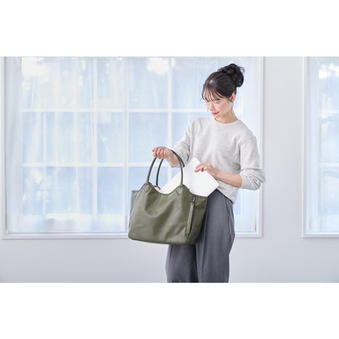 ROOTOTE ルートート トートバッグ 3638 通販 トートバック ビジネスバッグ 肩掛けバッグ 通勤バッグ レディースバッグ 通勤 通学 A4 自立 軽い 軽量 きれいめ 上品 おしゃれ 大人 かわいい 合皮 Habituel SEEMLY ハビチェル BLACK ・