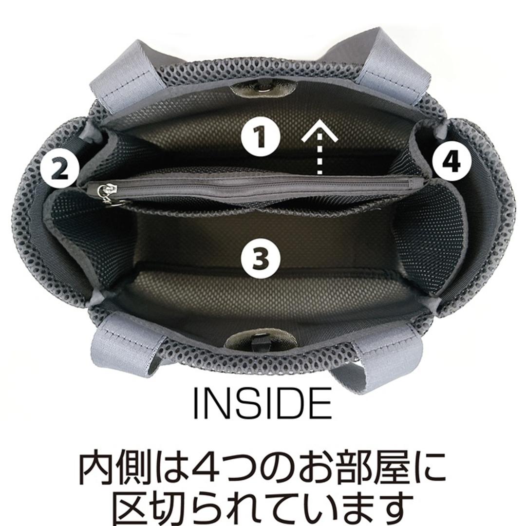 ROOTOTE ルートート トートバッグ 3672 通販 仕切りトートバッグ トートバック メッシュバッグ 動く仕切り付き メッシュ 軽量 軽い 自立 小さめ シンプル かわいい おしゃれ 通勤 通学 DELI デリ Parootie メンズ レディースバッグ NAVY ・
