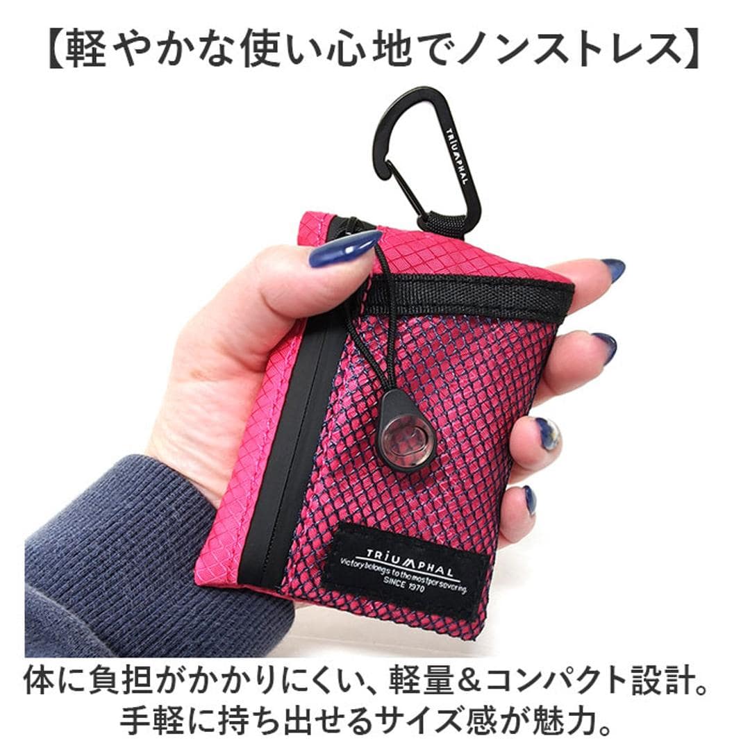 ネックポーチ 通販 ミニネックポーチ ナイロンメッシュ 男女兼用 ポーチ マルチポーチ 財布 パスケース 軽量 軽い コンパクト 小銭ケース ミニウォレット メンズ レディース マルチケース おしゃれ かわいい アウトドア キャンプ ギフト 贈り物 BLACK ・