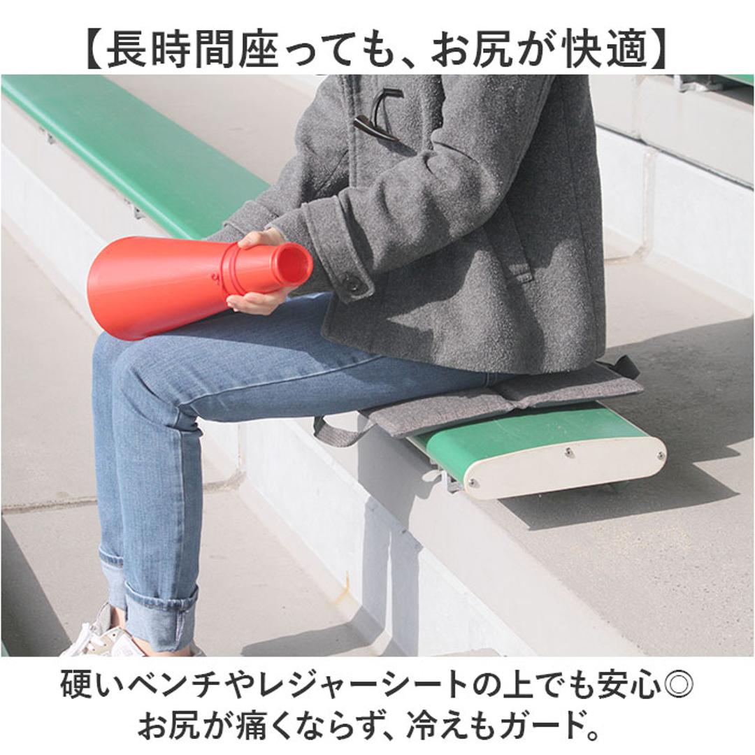 PallyPally パリーパリー 座布団 持ち運び 通販 クッション 携帯クッション どこでも座布団 折り畳み おりたたみ 折りたたみ コンパクト 携帯 手軽 折り畳み式 無地 シンプル アウトドア レジャー スポーツ観戦 外出 インテリア 生活雑貨 ブラウン ・