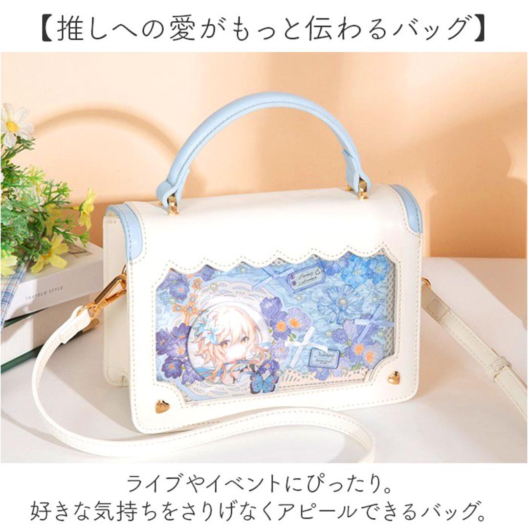 痛バッグ ショルダーバッグ 斜めかけ 通販 痛バック 痛ショルダー ハンドバッグ ハンドバック ショルダーバック ショルダー ななめ掛け 痛バ 推し活バッグ 推し活バック クリアバッグ クリ ピンク×ホワイト ・