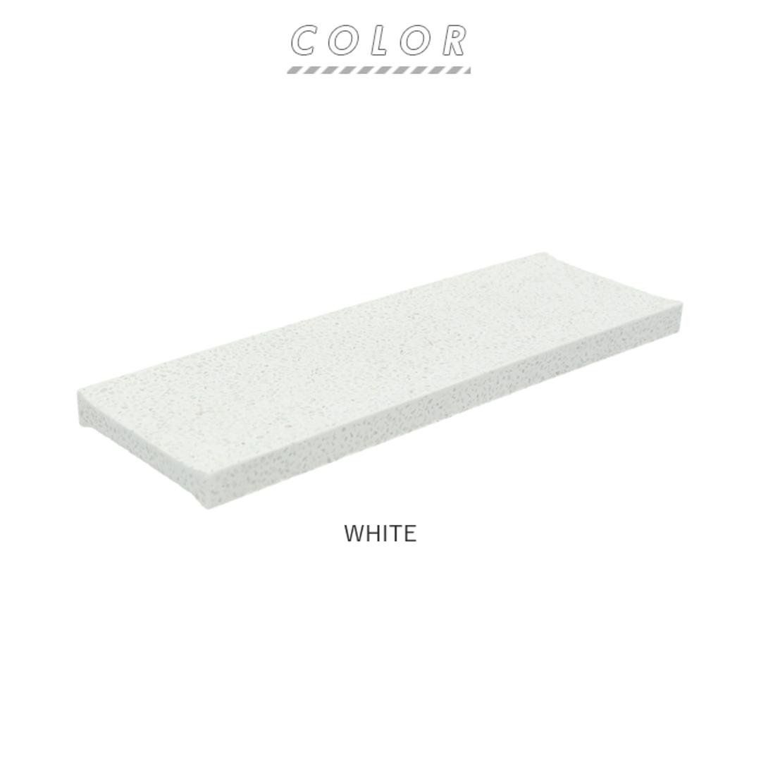 ソイル ディスペンサートレイ 通販 珪藻土 トレー 日本製 プレート SOIL soil Soil 縦8×幅24×厚さ1.5cm DISPENSER TRAY B057 ディスペンサートレイ 速乾 イスルギ 吸水 吸湿 調湿 乾燥 トレイ 洗面台 キッチン ナチュラル WHITE ・