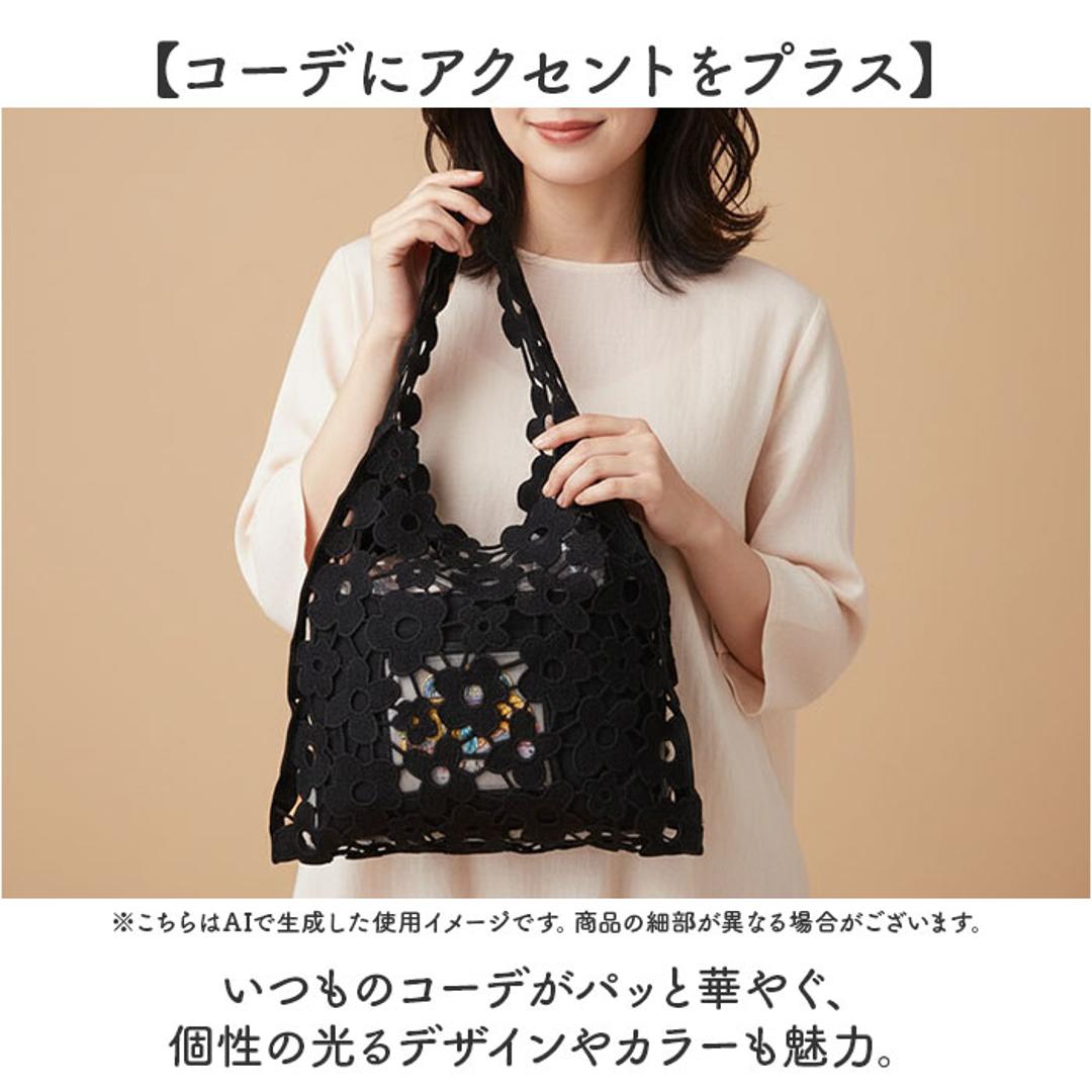 トートバッグ レディース 通販 ポーチ付き 手提げバッグ Lyre リタちゃん かわいい おしゃれ キュート 刺繍 スパンコール バッグ サブバッグ 通勤 お出かけ お出掛け スリム コンパクト 縦型タイプ 持ちやすい レディースバッグ 贈り物 ギフト ブラック ・