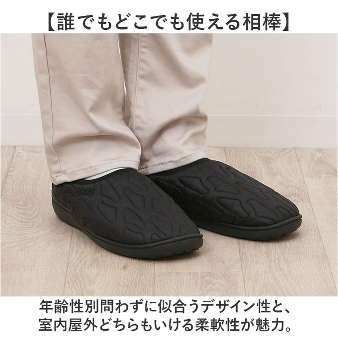 SUBU スブ 冬サンダル 通販 サンダル 冬用サンダル スリッポン ウィンターシューズ 防寒サンダル 靴 サボ 外履き つっかけ カジュアルシューズ VAMP Outline 履きやすい カジュアル 冬 冬用 お出かけ おでかけ アウトドア おしゃれ ブラック 23.0-24.0cm