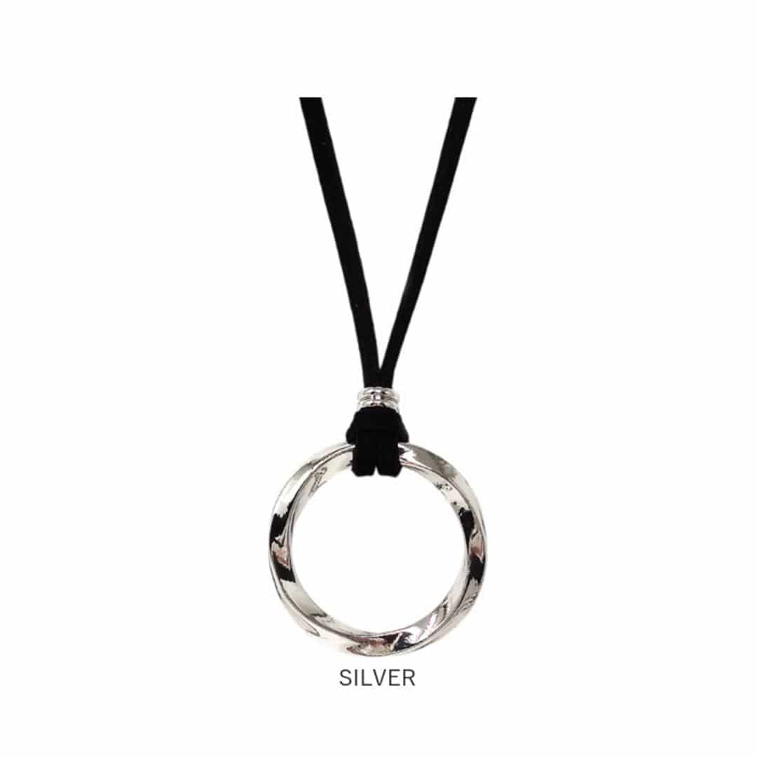 ネックレス メンズ 通販 ロングネックレス ツイストネックレス リングネックレス メンズネックレス ペンダント 男性 女性 アクセサリー シンプル カジュアル リング形状 おしゃれ かっこいい 大人 おとな リング型 長さ調節可能 ギフト 贈り物 GOLD ・