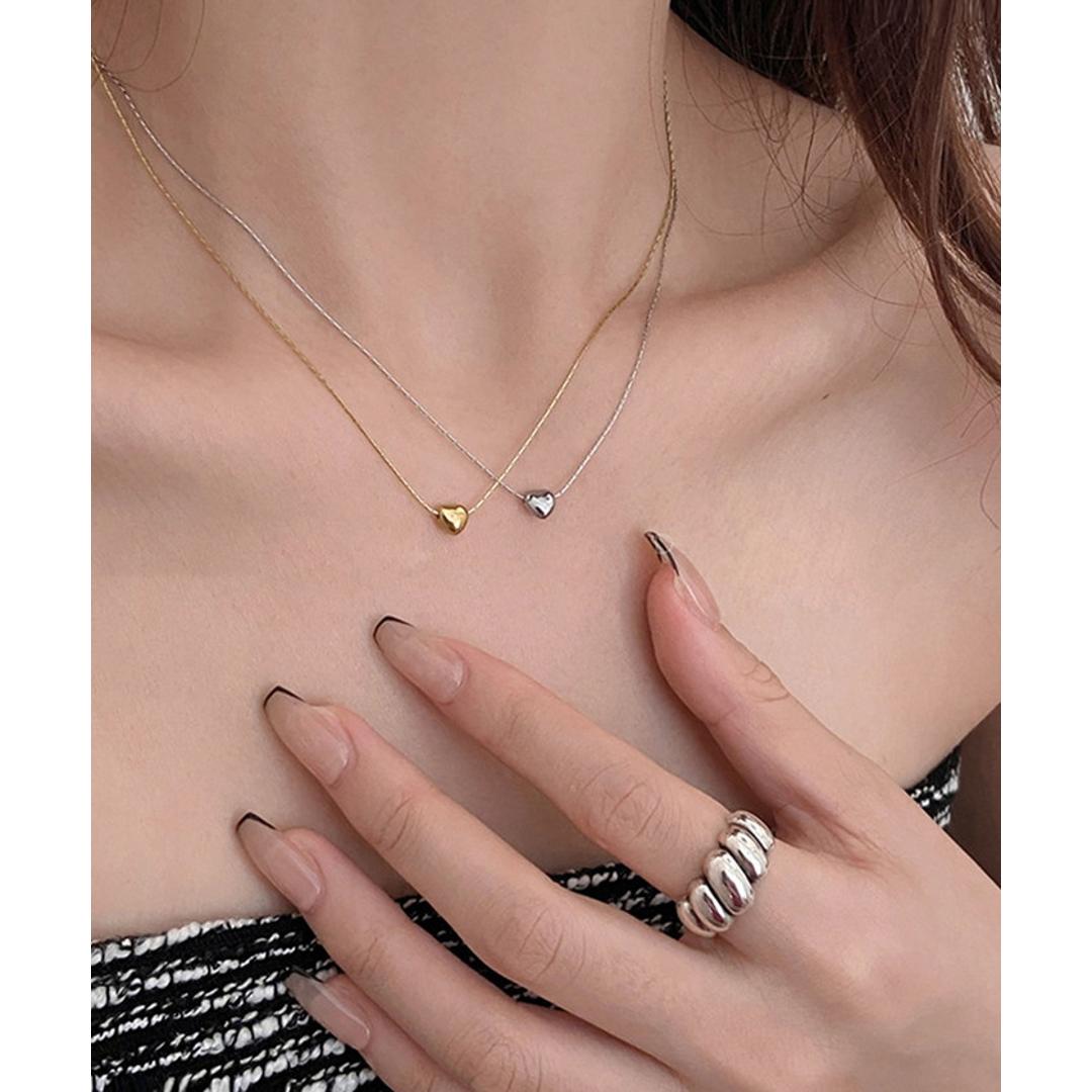 ネックレス レディース シンプル 通販 ペンダント ジュエリー レディースアクセサリー ハート 大人 かわいい おしゃれ 可愛い オシャレ 大人っぽい カジュアル ミニハートネックレス Diamond Hearts ダイヤモンドハーツ nec-001 ゴールド ・