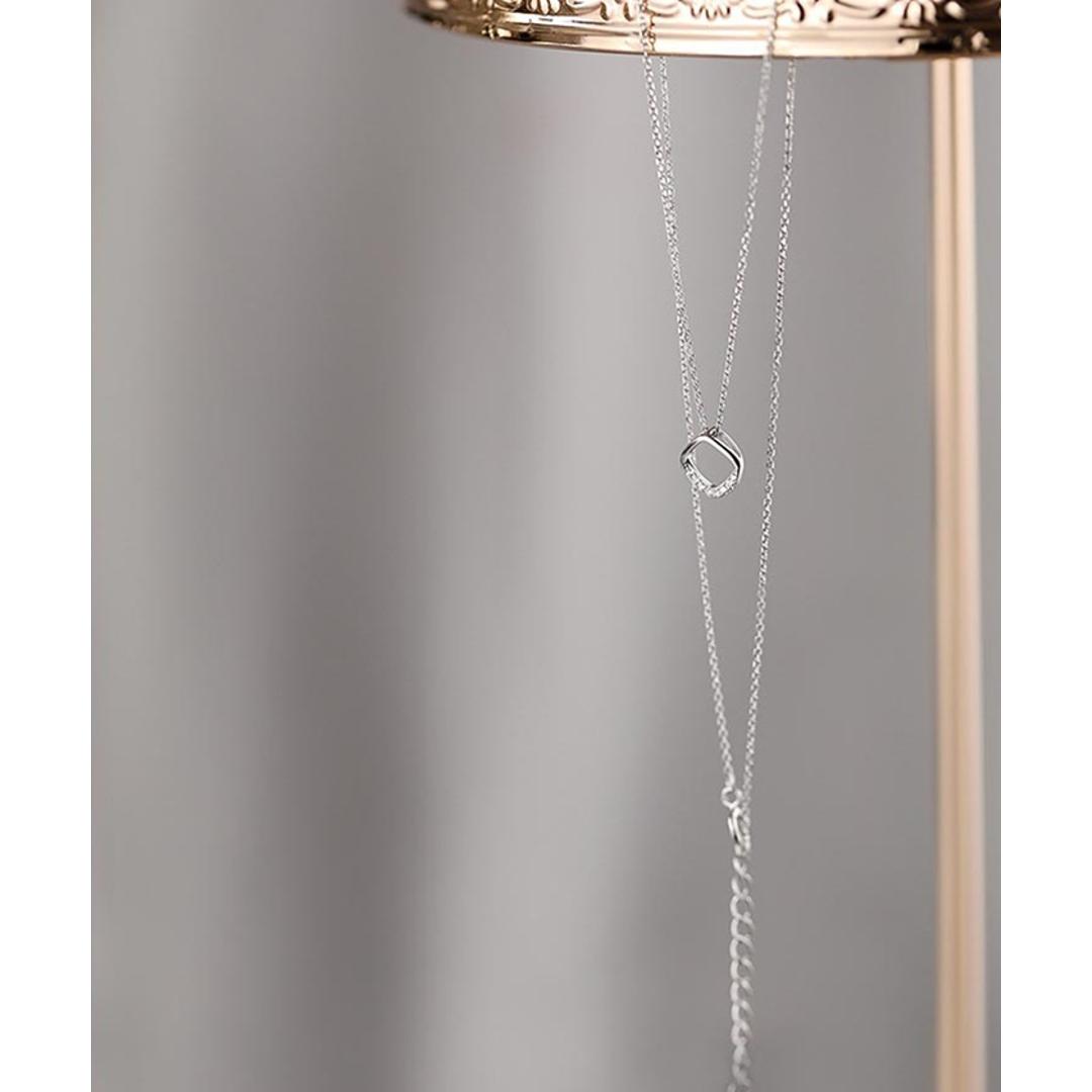 ネックレス レディース 通販 ダイヤモンドハーツ nec-0120 Diamond Hearts アクセサリー ビジューネックレス 女性 誕生日 彼女 シンプル おしゃれ かわいい ギフト プレゼント カジュアル プチプラ 10代 20代 30代 シルバー ・