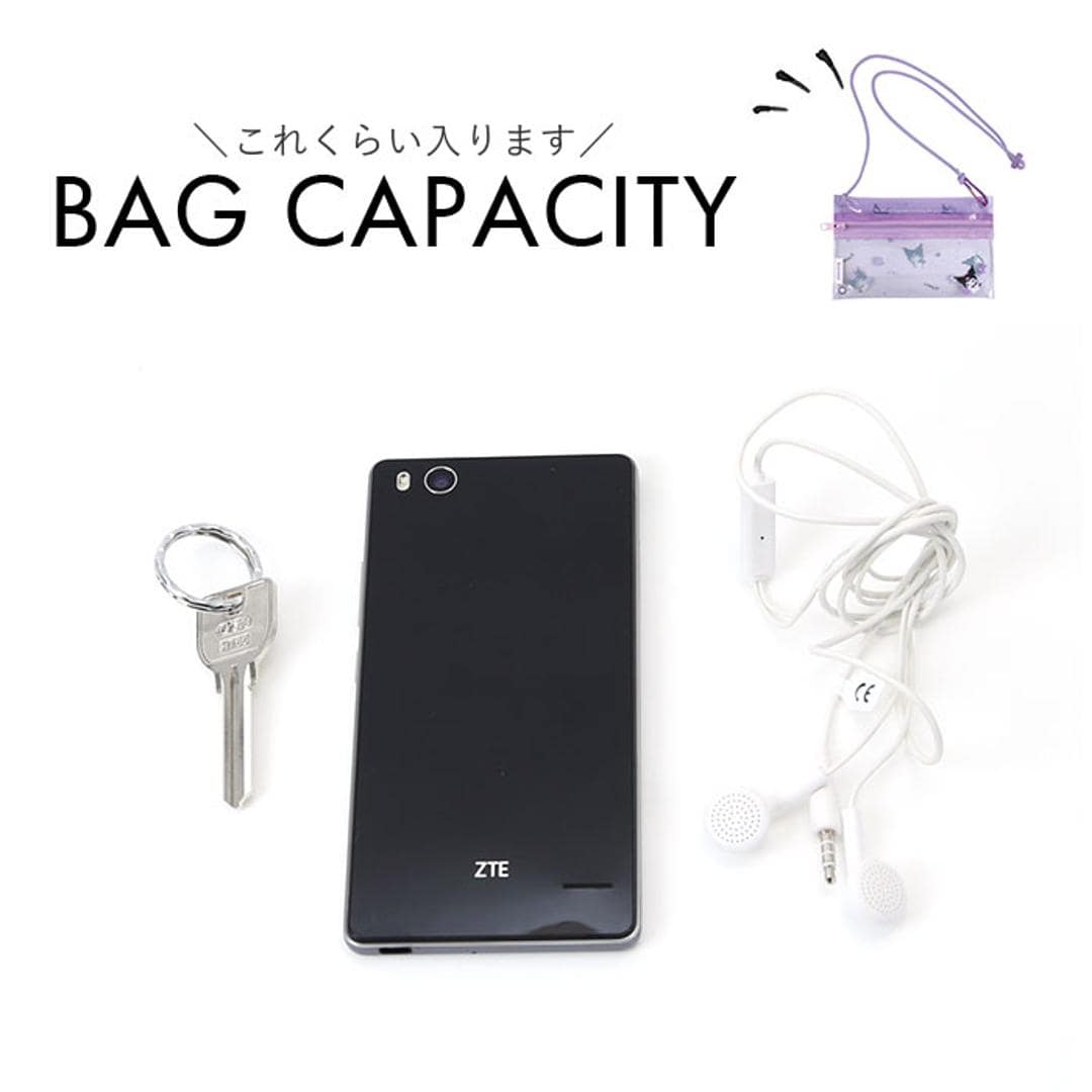 ポーチ キャラクター 通販 小物入れ クリアポーチ ショルダー付き キャラクターグッズ メイクポーチ コスメポーチ 化粧ポーチ マルチポーチ 透明 透けてる 小物収納 小物整理 リップクリーム かわいい 可愛い 小学生 中学生 大人 学生 子供 子ども こども クロミ ・