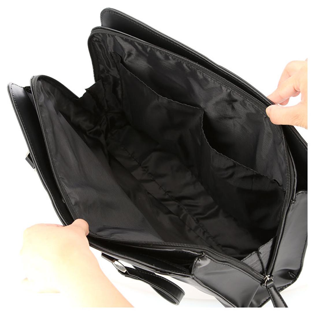 ビジネスバッグ レディース 軽量 通販 A4 トート バッグ 通勤 就活 バッグ 鞄 カバン ボトル 500ml ブラック リクルート 肩掛け 仕事 書類 雑誌 CIEL CLAIR 89113 ブランド バック ブラック ・