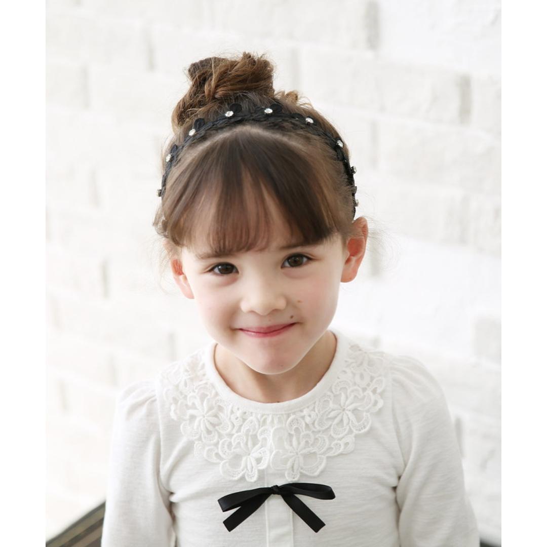 カチューシャ 花 キッズ キラキラ 通販 ヘッドドレス 女の子 子供 子ども こども セレモニー 卒園式 入学式 卒業式 結婚式 かわいい 可愛い 発表会 フラワー フォーマル お呼ばれ ヘアアレンジ ヘアーアクセサリー ヘアアクセサリー キッズファッション ブラック フリー