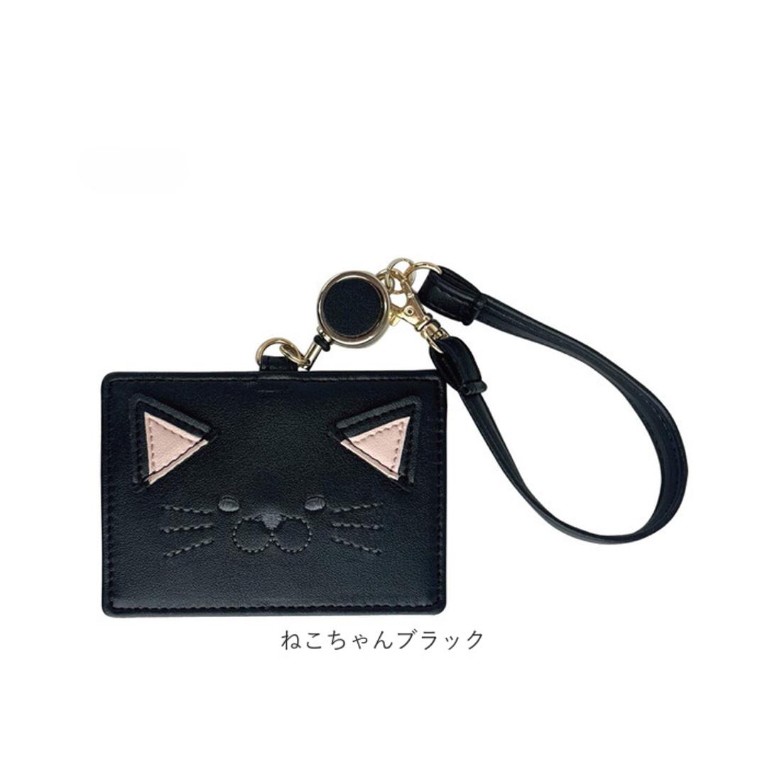 パスケース 定期入れ 通販 レディース おしゃれ リール付き かわいい icカードケース 定期券ケース アニマル 動物 カードケース 通勤 通学 薄型 スリム 子供 キッズ 社員証 IDカード 学生 中学生 高校生 大人 薄い コンパクト ギフト 贈り物 柴犬ダークグレー ・