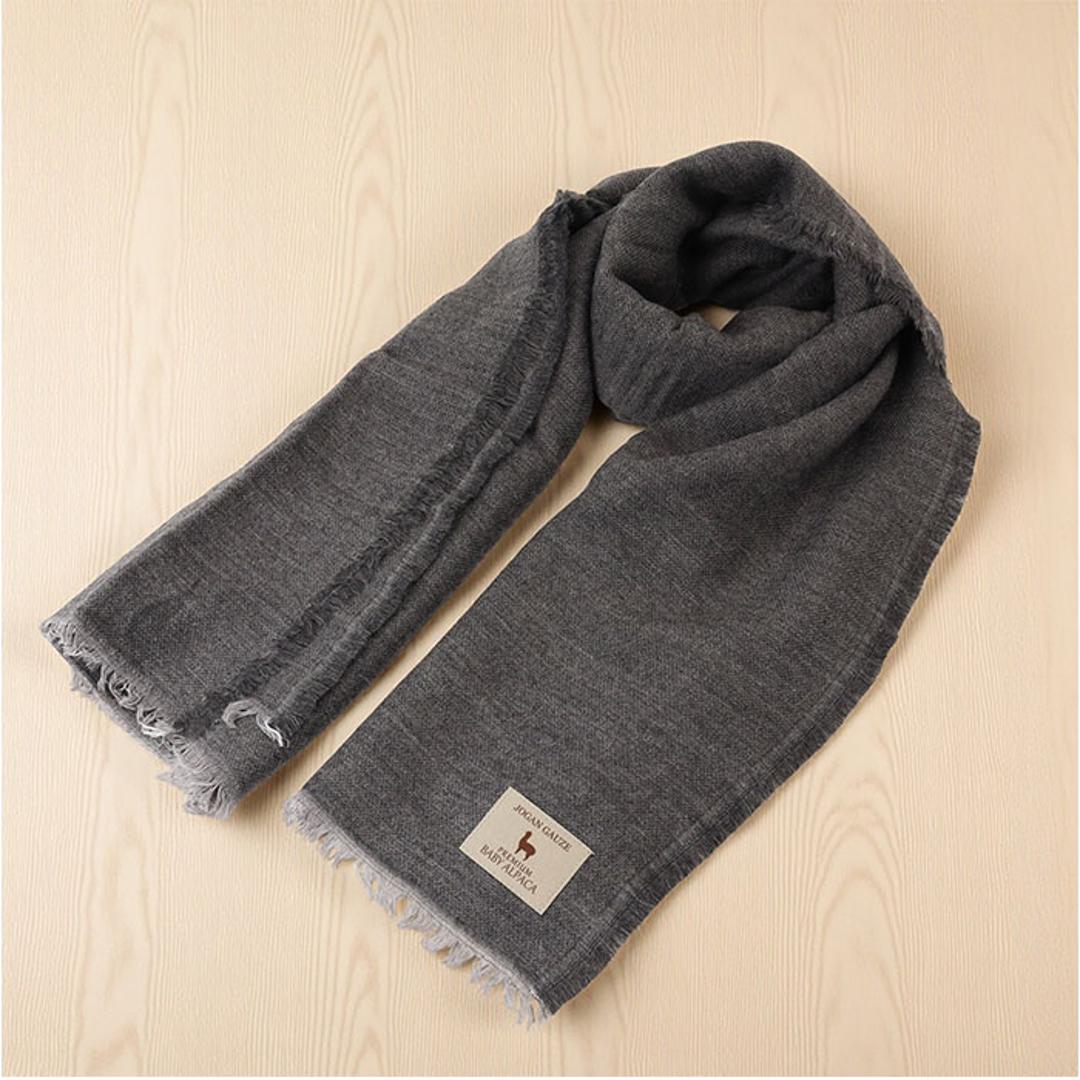 アルパカ ガーゼストール 通販 ストール ガーゼ ショール マフラー ネックウォーマー 大判 ひざ掛け 滑らか 軽い 柔らかい やわらかい あったか あたたかい 暖かい シンプル 無地 レディース メンズ 男女兼用 冬 ギフト 贈りもの ブラウン ・