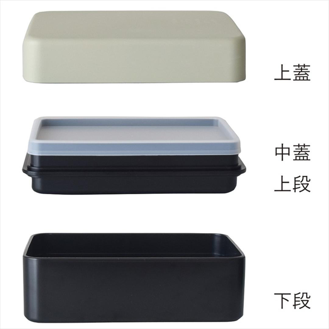 弁当箱 2段 男性 通販 日本製 ランチボックス 二段 お弁当箱 男子 高校生 大人 メンズ 大容量 800ml おしゃれ ふたを外して 電子レンジ対応 中蓋以外 食洗機対応 男の子 中学生 シンプル 大人用弁当箱 お弁当グッズ 弁当用品 キッチン用品 ブルー ・