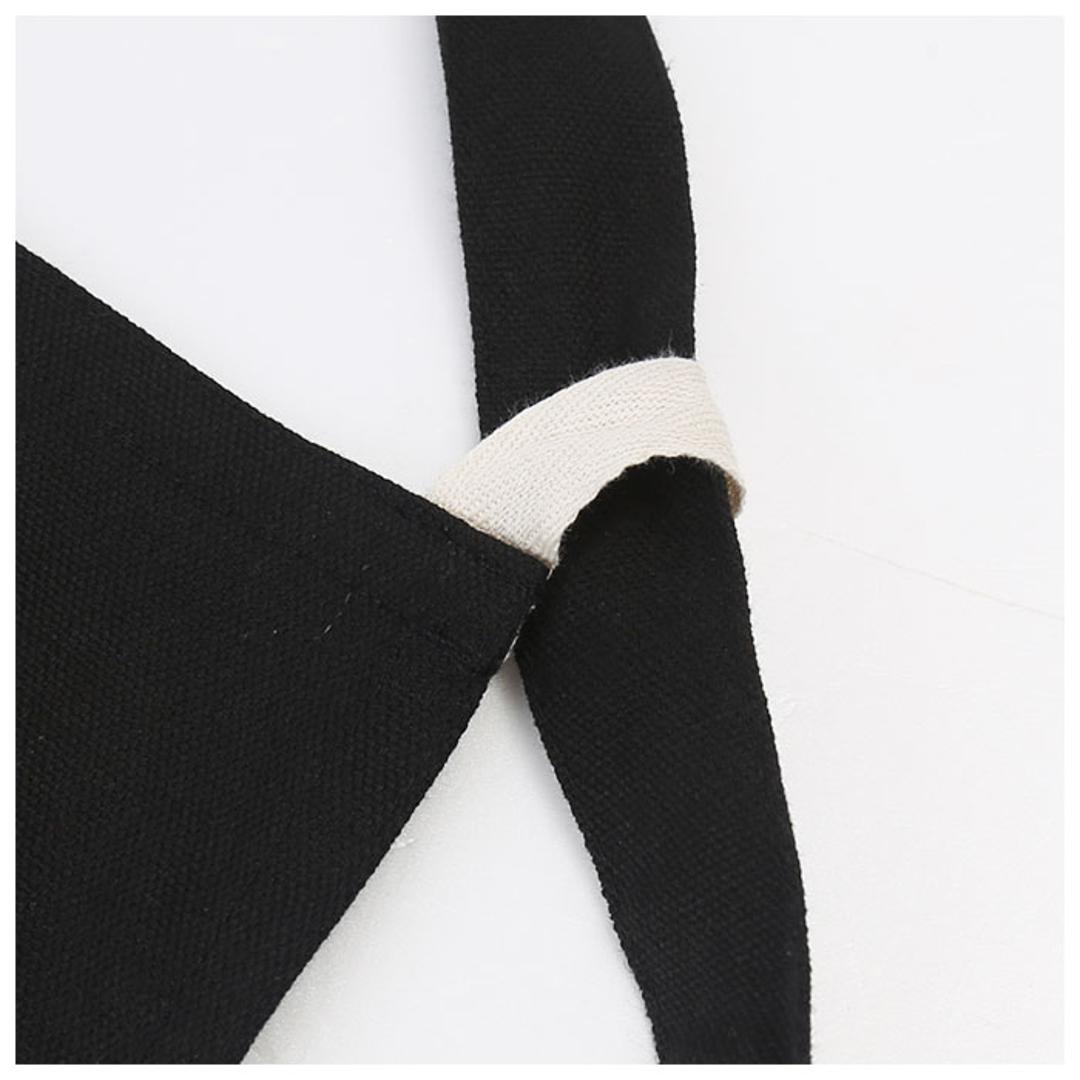 エプロン ロング丈 おしゃれ 通販 おしゃれ チェスト キャンバス カフェエプロン ワークエプロン シンプル 無地 レディース メンズ ユニセックス 母の日 プレゼント ギフト ガーデニング アウトドア ブラック ・