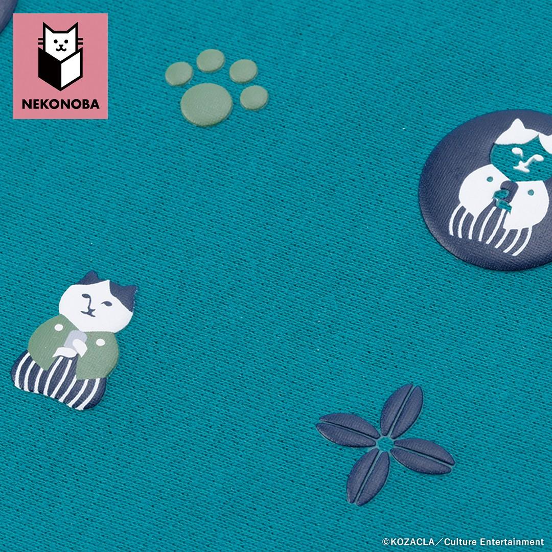NEKONOBA グッズ 通販 ネコノバ ポーチ 小さめ フラットポーチ 化粧ポーチ 小物入れ コスメポーチ 薄型 薄い ファスナー 猫 ねこ ネコ 猫グッズ 肉球 ぷくぷく かわいい おしゃれ 可愛い オシャレ レディースバッグ NYASA ・