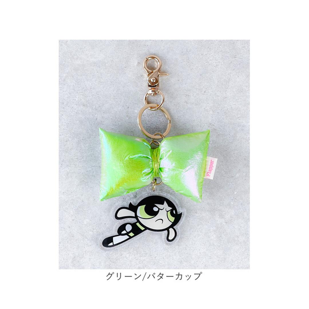 パワーパフガールズ キーホルダー F258121 通販 THE POWERPUFF GIRLS パワパフガールズ バッグチャーム キーチャーム キーリング キラキラ リボン パワパフ かわいい アクキー おしゃれ レディース 女の子 プチギフト 贈り物 ピンク/ブロッサム ・