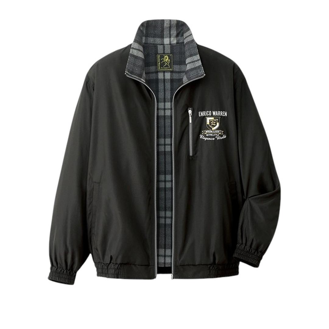 フリースブルゾン ブルゾン メンズ 957714 通販 フリースジャケット メンズブルゾン メンズジャケット 上着 フリース 羽織り 羽織 ポケット 内ポケット 暖か あたたかい 裏フリース 撥水 おしゃれ 軽い着心地 スポーティ 秋 冬 オシャレ アウター ネイビー Sサイズ