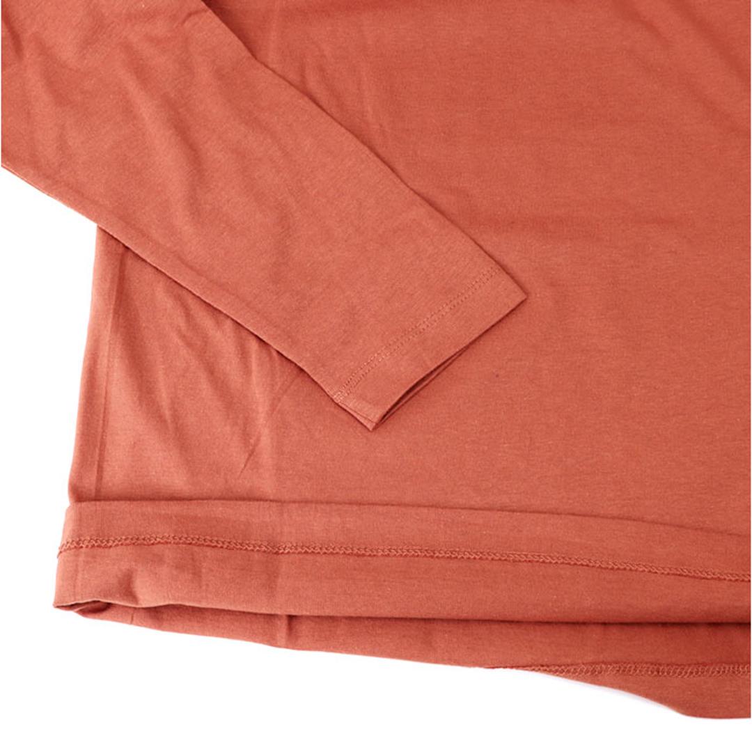 長袖 tシャツ レディース 綿100% 通販 PAGE ONE GCS0756 USAコットン 生地 ロンt インナー 長袖Tシャツ カットソー ロンティー プルオーバー おしゃれ シンプル 無地 トップス ページワン 服 春 秋 冬 かわいい 大人 アイボリー Mサイズ