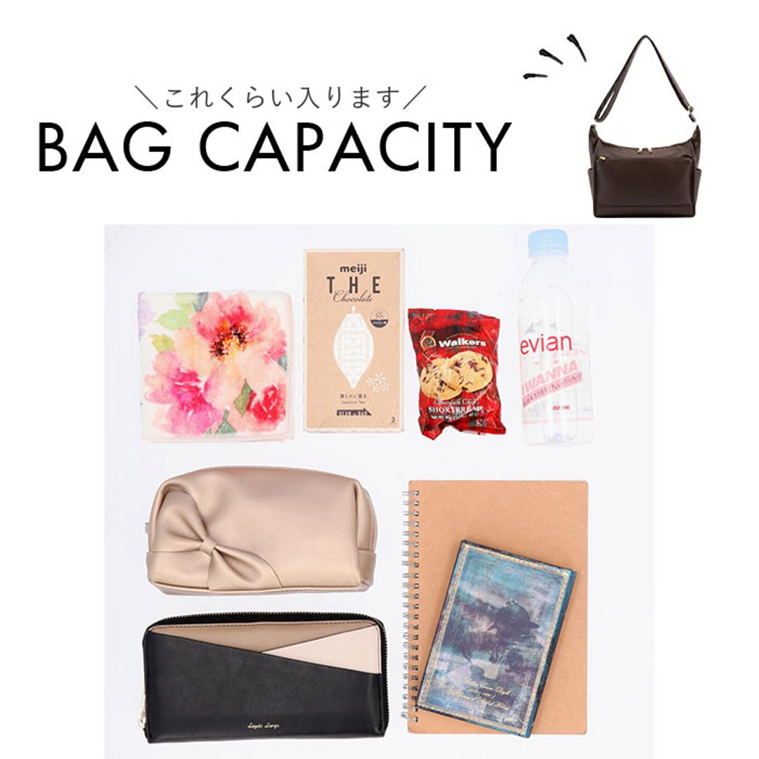 anello GRANDE アネログランデ ショルダーバッグ GTM1022 通販 ショルダーバック 斜めがけバッグ レディース メンズ 大人 サブバッグ 小さめ 通勤 おしゃれ きれいめ シンプル 10ポケット 合成皮革 NEO CABIN レディースバッグ BK.ブラック ・