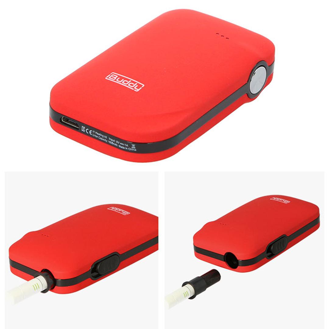 加熱式タバコ 互換 通販 電子タバコ 本体 小型 軽量 お手入れ 掃除 スターターキット たばこ スティック スティックホルダー 本体 バッテリ 一体型 おしゃれ iBuddy i1 アイバディーアイワン PULZE パルズ IQOS アイコス レッド ネイビー ブラック 操作 簡単 連続喫煙 レッド ・
