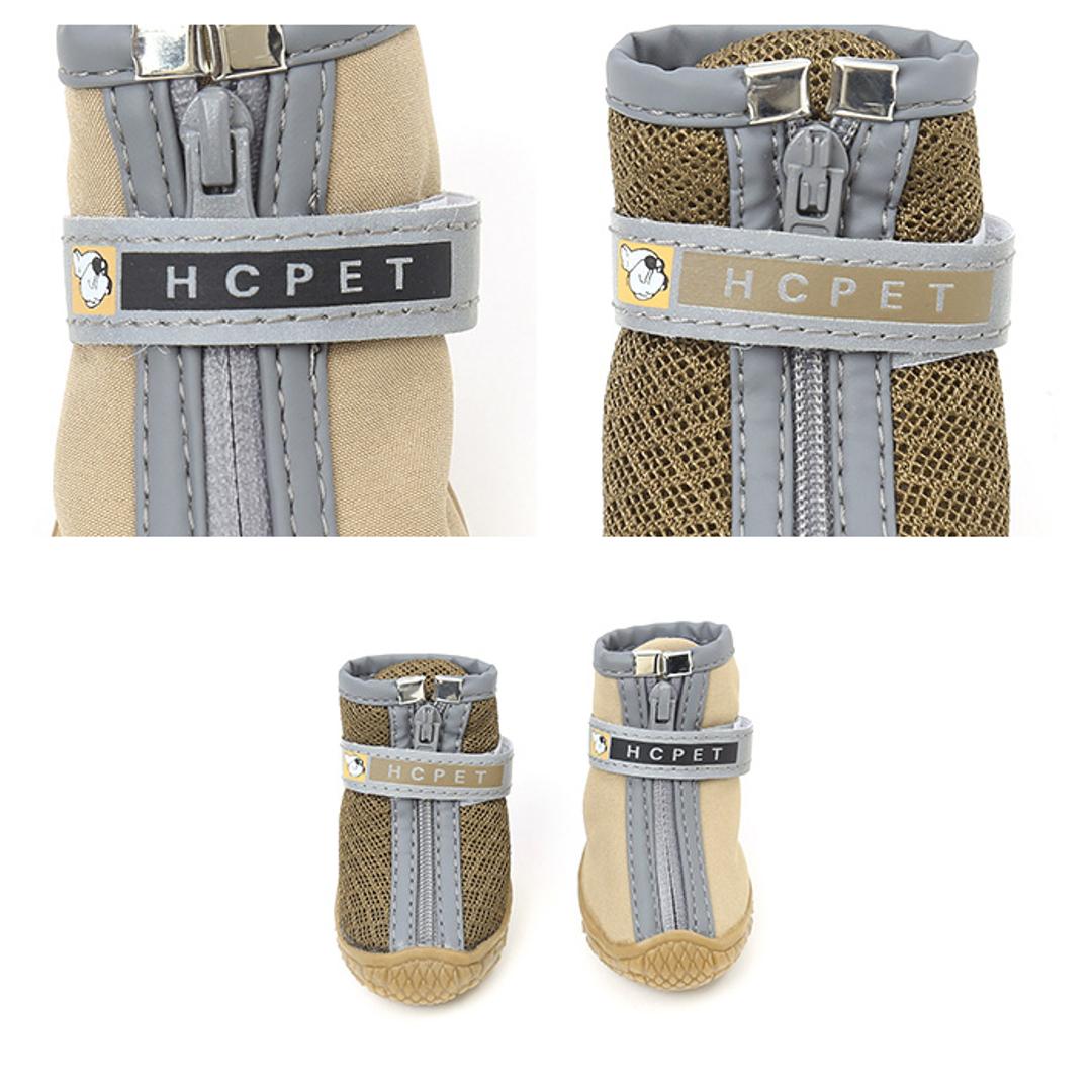 犬 靴 通販 くつ 脱げない 肉球ケア 大型犬 中型犬 小型犬 簡単装着 シニア犬 おしゃれ メッシュ 散歩 用 撥水 はっ水 犬用 いぬ ペット グッズ ペット用品 ブルー×メッシュタイプ 【即日発送】#1