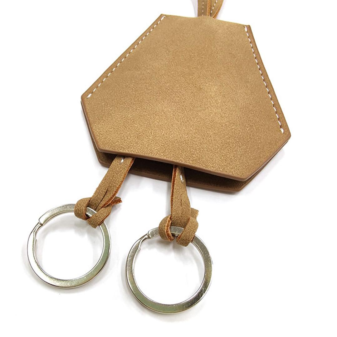 キークロシェット 通販 キーケース クロシェット 首掛け 鍵入れ 鍵ケース キーアクセサリー 鍵 カギ 男女兼用 キーホルダー キーリング おしゃれ かわいい シンプル 便利 持ち運び 合皮 出し入れ可能 ネックレス ギフト 贈り物 BLACK ・