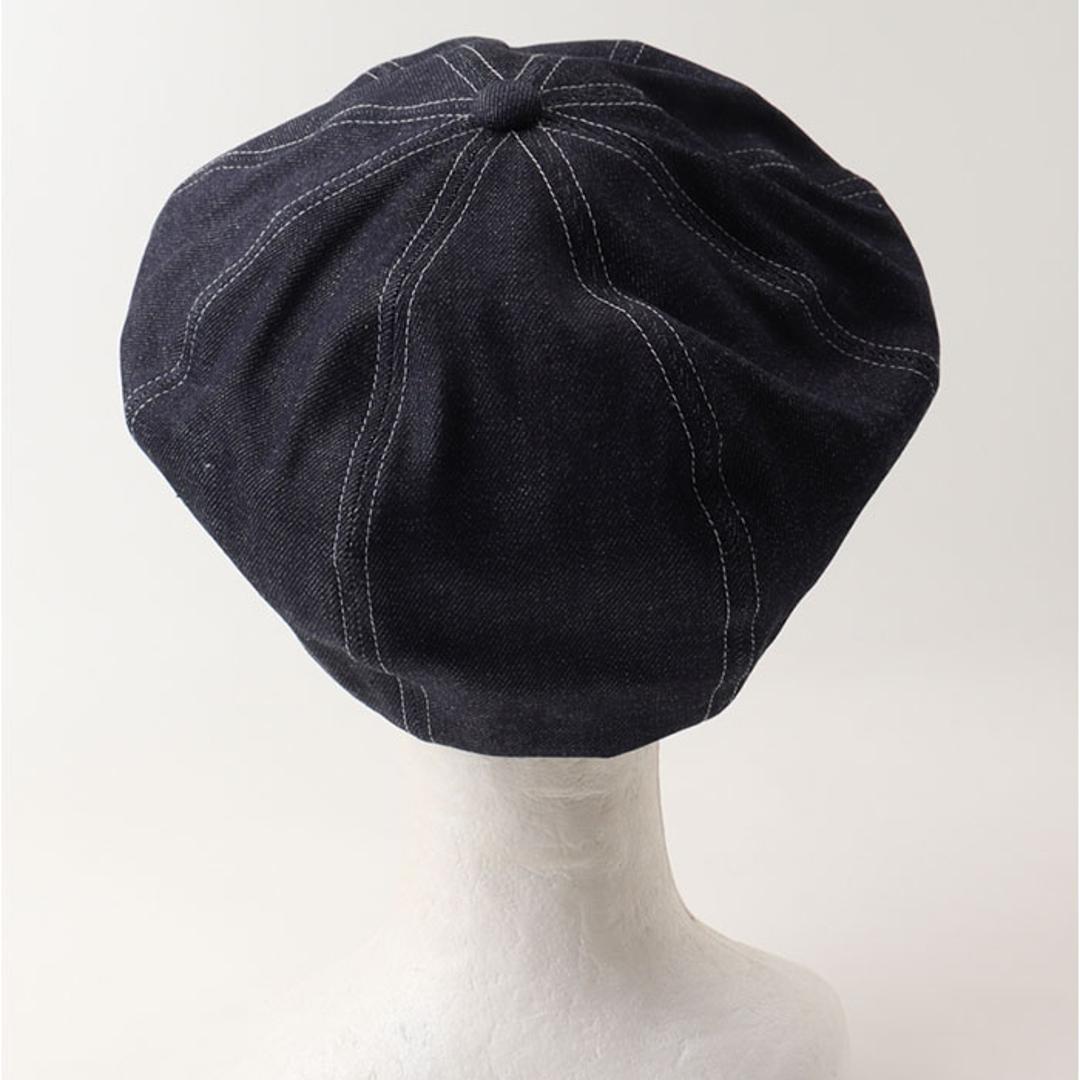 ベレー帽 メンズ 通販 日本製 帽子 ベレー 立体ベレー ボリュームパネルベレー帽 デニム 岡山デニム 岡山産 ミスターカバー mr.cover 8パネル 12オンス 12onz ボリューム リジットデニム カジュアル おしゃれ ブラック ・