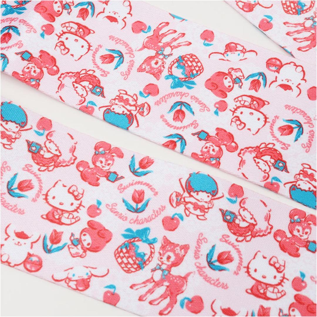 スイマー サンリオ スーツケースベルト 通販 SWIMMER×SANRIO キャリーケースベルト キャリーバッグベルト トランクベルト 固定ベルト 旅行ケース 名札 キャラクター おしゃれ かわいい 可愛い ブランド ネームタグ付き トラベル 旅行用品 SWIMMERXSANRIO/ピンク ・