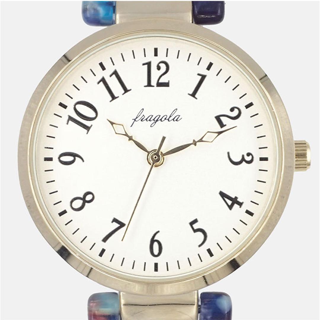 腕時計 レディース バングル 通販 fragola フラゴラ バングルウォッチ 時計 ウォッチ 日常生活防水 女性 おしゃれ オシャレ かわいい バングル時計 フォーマル 着けやすい シンプル 就職祝い ギフト 贈り物 アクセサリー ブルー ・