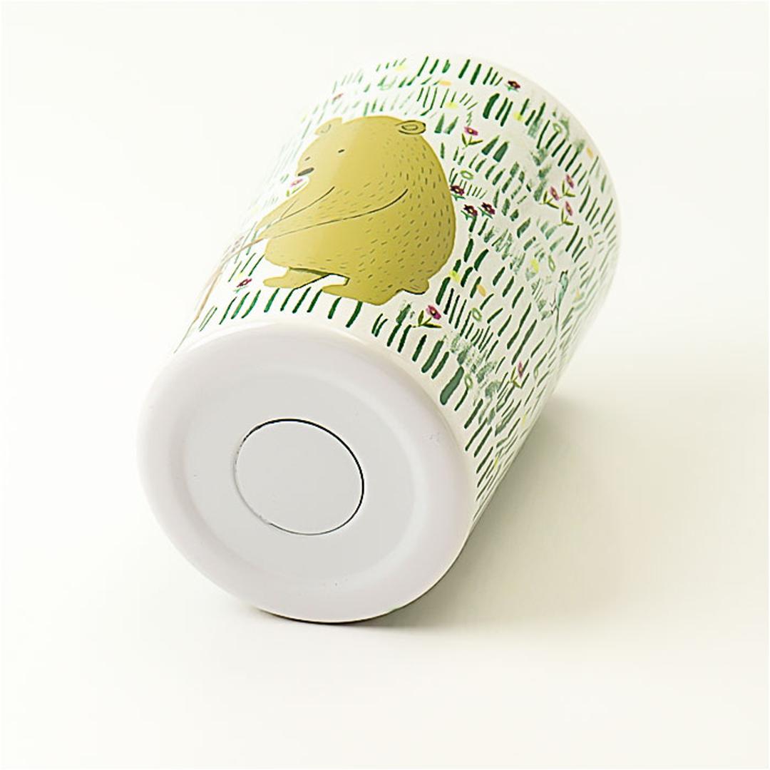 真空断熱タンブラー セラミック 通販 ステンレスタンブラー タンブラー キープタンブラー セラミックタンブラー セラミック加工 結露しない ドリンクホルダー コンビニコーヒー 持ち運び 保冷 保温 アイス ホット シンジカトウ shinzi katoh 食器 colorfulbear ・