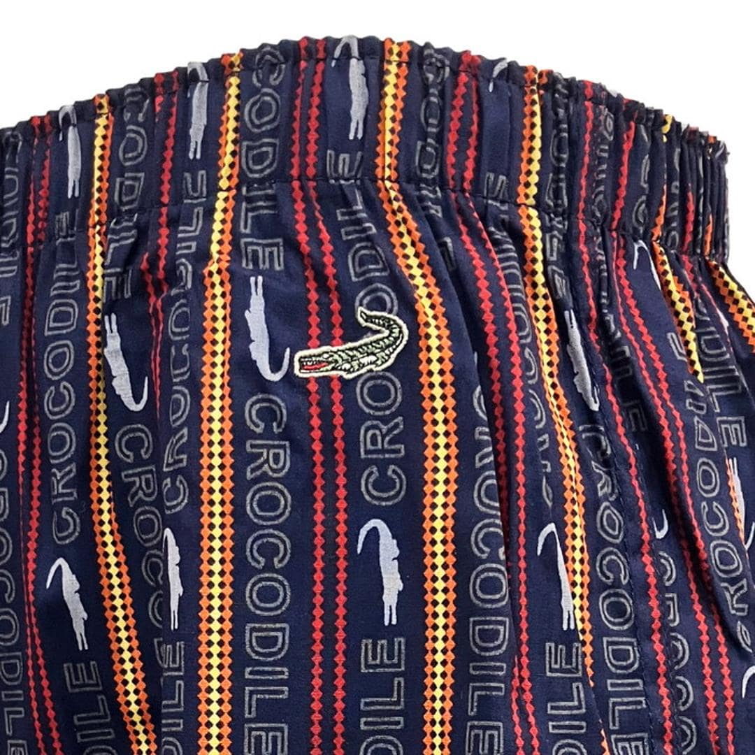 クロコダイル メンズ トランクス CROCODILE 通販 パンツ 綿100% 前開き 前あき ブランド 男性用 紳士 大きいサイズ 下着 インナー 肌着 紳士下着 おしゃれ ゆったり アンダーウェア インナーウエア メンズインナー メンズ下着 ブラック(049) Mサイズ