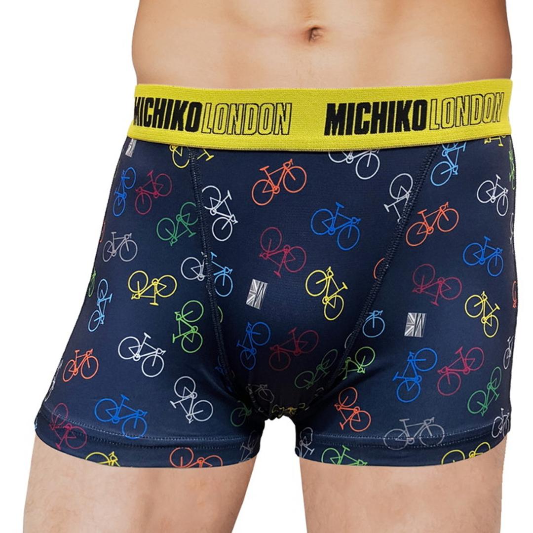 ボクサーパンツ メンズ 通販 ミチコロンドン MICHIKO LONDON ボクサーブリーフ パンツ 下着 ブリーフ 前閉じ ボクサー ブランド 紳士下着 紳士肌着 高校生 大学生 中学生 男子 ジュニア アンダーウェア インナー おしゃれ かっこいい オシャレ ブルー Mサイズ