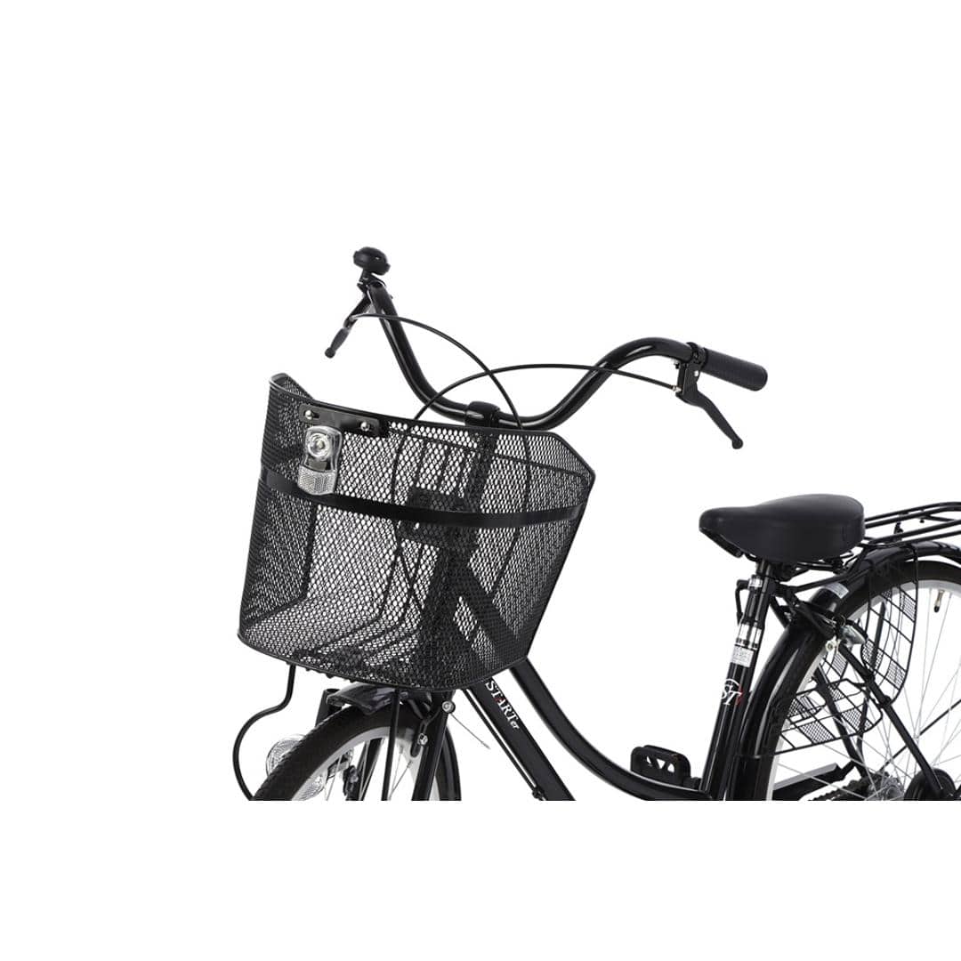 自転車 ライト 後付け フロント 通販 自転車ライト LED サイクルライト 電池式 防水 反射板付き IPX4 生活防水 72ルーメン 前カゴ取付用 02-0535 白色燈 自転車パーツ 自転車アクセサリー サイクリング 自転車用アクセサリー スポーツ ブラック ・