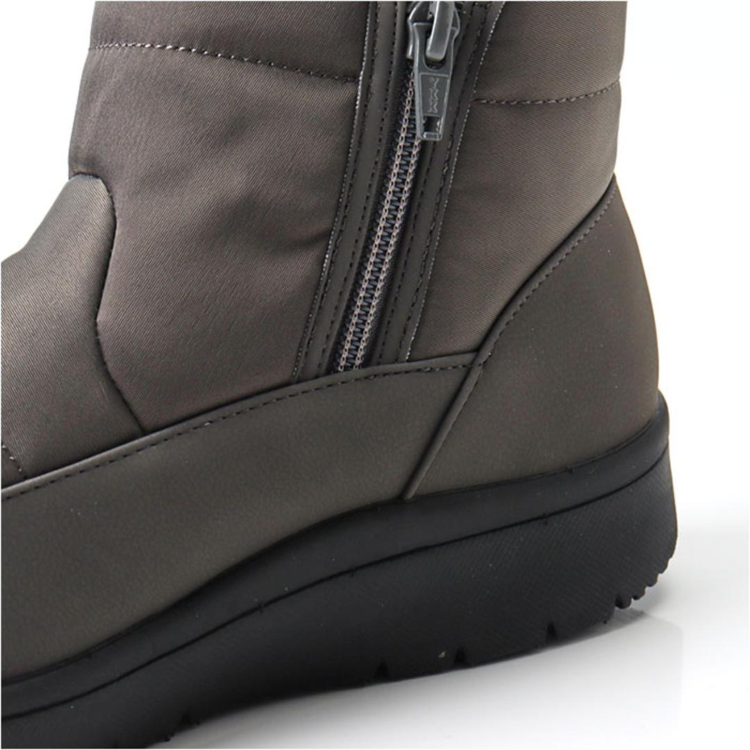 Pansy パンジー ブーツ レディース 通販 ショートブーツ レディースシューズ 靴 シューズ 婦人靴 ゆったり 幅広 ショート 防滑 滑りにくい あたたか あたたかい ボア付き ボア 脱ぎ履きラクラク 保温性 断熱性 女性用 レディース靴 ブラック 22.5cm