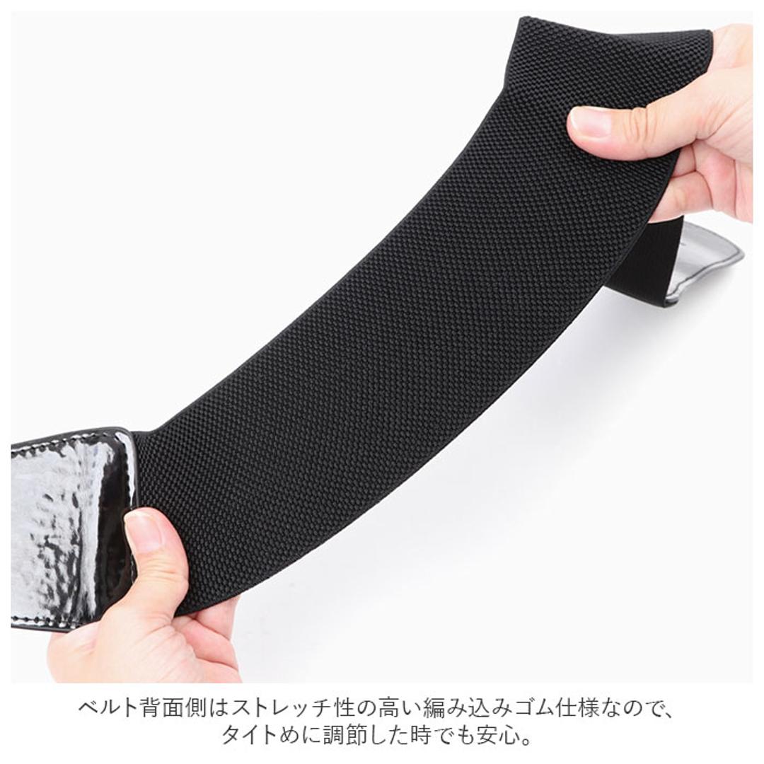 ベルト レディース 太 通販 ゴムベルト おしゃれ ゴム 太い 6cm 幅 フリーサイズ 3段階 サイズ調整 大きいサイズ シンプル バックル ウエストマーク ワンピース パーティー ドレス ファッショングッズ ファッション雑貨 ファッション小物 レッド ・