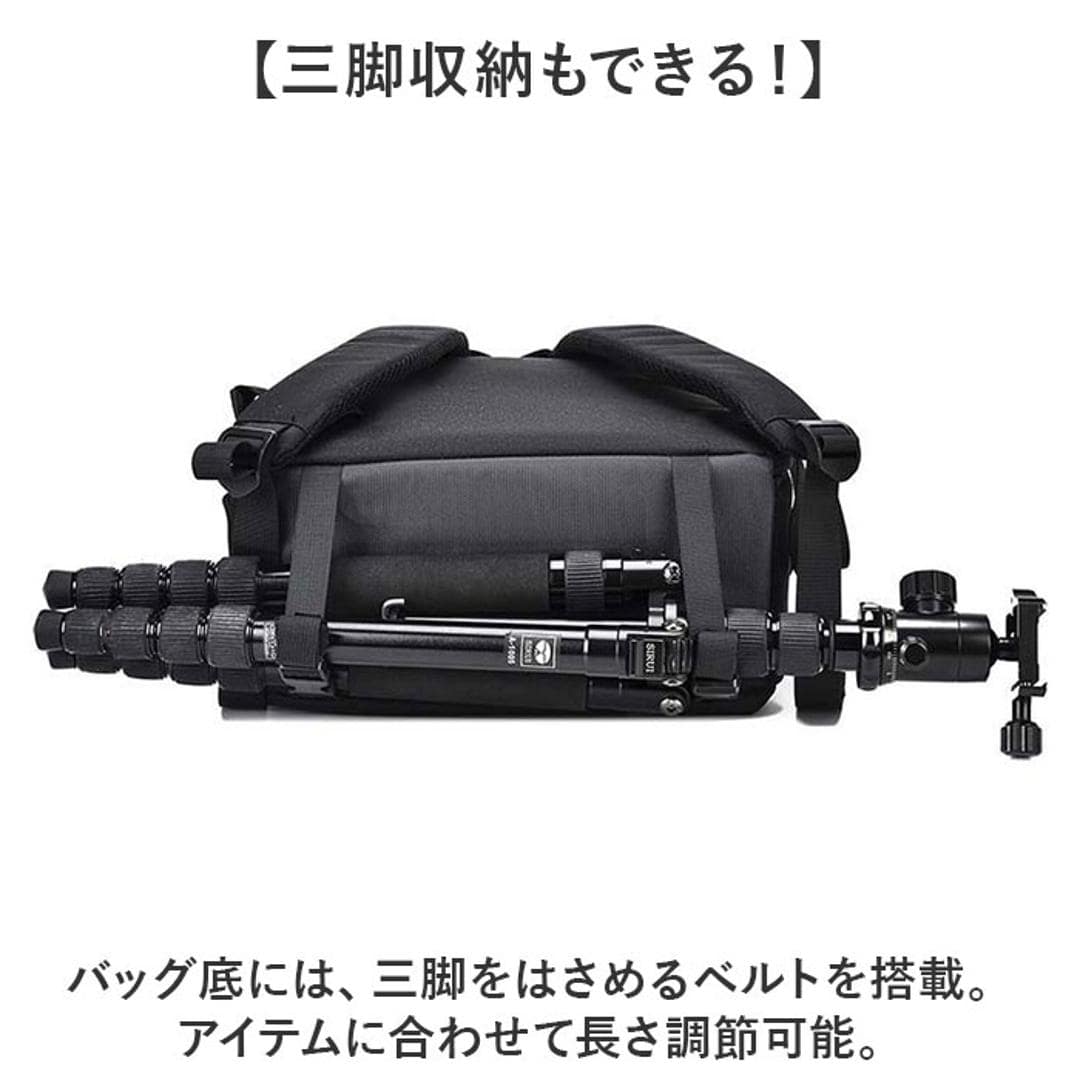 カメラバッグ リュック 通販 カメラリュック カメラ用バッグ カメラバック カメラ バッグ 2気室 一眼レフ カメラカバン リュックサック バックパック メンズ レディース 男子 女子 男性 女性 旅行 多機能 大容量 カメラケース ブラック ・
