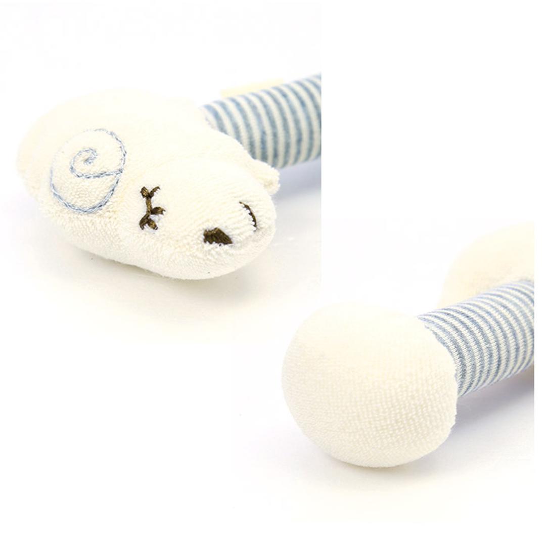 pompkins baby カエル 通販 がらがら ガラガラスティック 鈴入り かえる 蛙 POMPKINS ポプキンズ ハンドメイド オーガニックコットン100% 赤ちゃん 磯企画 ハンドメイド おもちゃ 日本製 出産祝い プレゼント ギフト ベビー用品 ひつじ ・