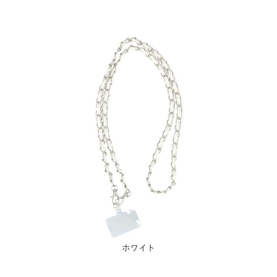 スマホストラップ ショルダー 通販 スマホショルダー スマホ ストラップ チェーンストラップ のみ スマートフォンストラップ ショルダーストラップ チェーン レディース 大人 かわいい おしゃれ 斜めがけ 400277 スマートフォンアクセサリー ブラック ・