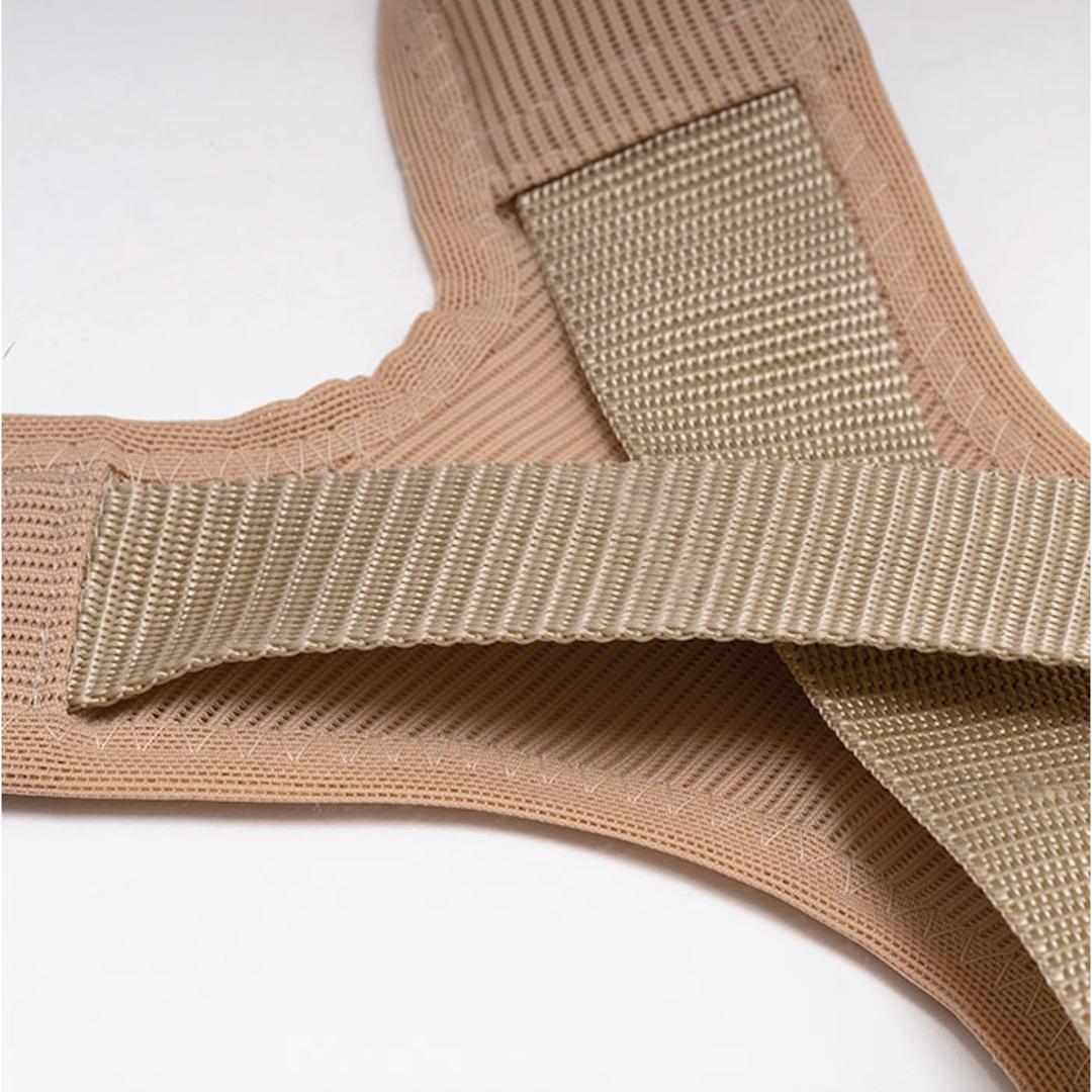 肩甲骨ストレッチベルト 通販 サポーター 姿勢 レディース メンズ ストレッチ 伸縮 背中サポーター デスクワーク 肩 背中 サポート 男女兼用 ベルト スポーツ 運動 フィット クッション性 メッシュ 簡単装着 動きやすい ギフト 贈り物 ベージュ Mサイズ