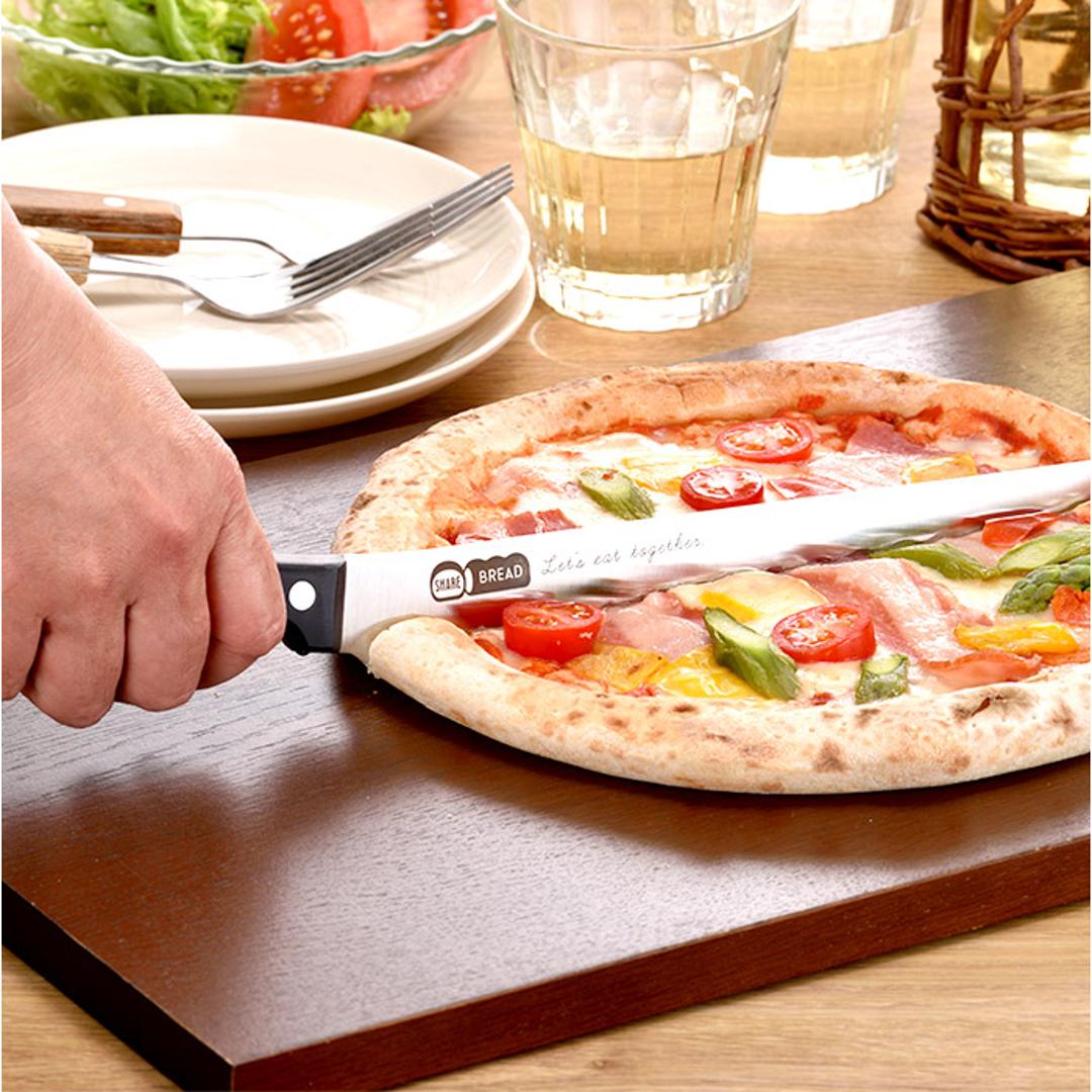 パンきりナイフ 通販 ブレットナイフ パン切り包丁 パン切りナイフ パン用ナイフ パンナイフ ヒロショウ シェア SHB-004 万能パン切り包丁 パン 切り 包丁 ブレッド ナイフ 刃物 洋包丁 キッチンツール 製菓器具 調理器具 キッチン用品 ブラック ・