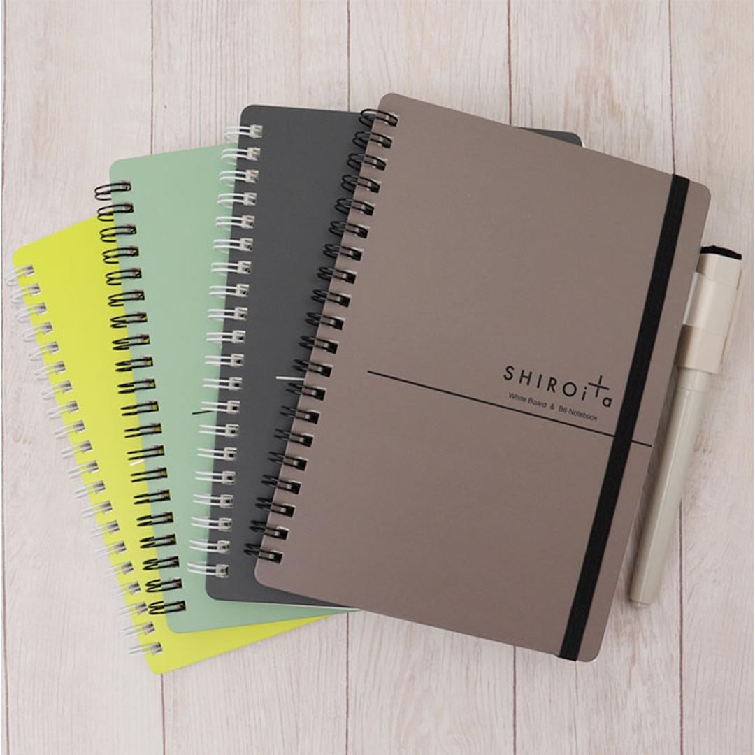 ホワイトボード ノート 通販 SHIROita B6 ノート型ホワイトボード ホワイトボードノート ノートタイプ 持ち運び メモ帳 ステーショナリー 営業 ビジネス 自習 家庭教師 学研ステイフル 勉強 ミーティング チューター ブラック ・