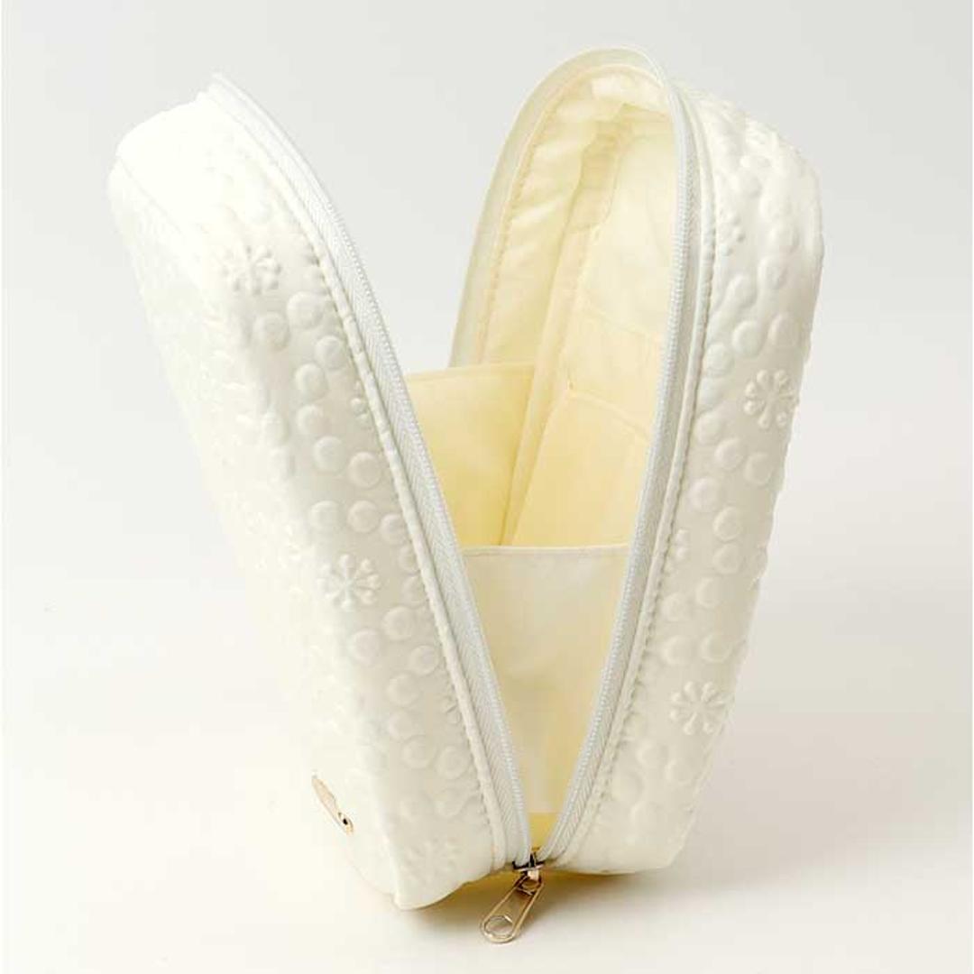 スクエアポーチ おしゃれ 通販 小物入れ 化粧ポーチ メイクポーチ コスメポーチ トラベルポーチ ポーチ 持ち運び コンパクト 収納 整理 レディース 女性 カジュアル かわいい オシャレ 可愛い 小物収納 旅行 トラベル ギフト 贈り物 フロルシックベージュ ・