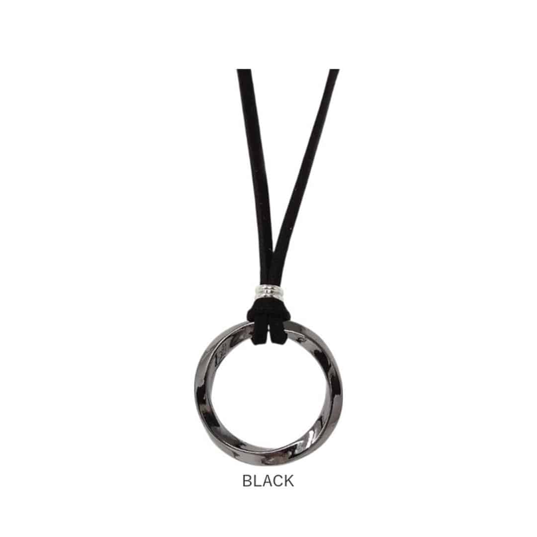 ネックレス メンズ 通販 ロングネックレス ツイストネックレス リングネックレス メンズネックレス ペンダント 男性 女性 アクセサリー シンプル カジュアル リング形状 おしゃれ かっこいい 大人 おとな リング型 長さ調節可能 ギフト 贈り物 GOLD ・