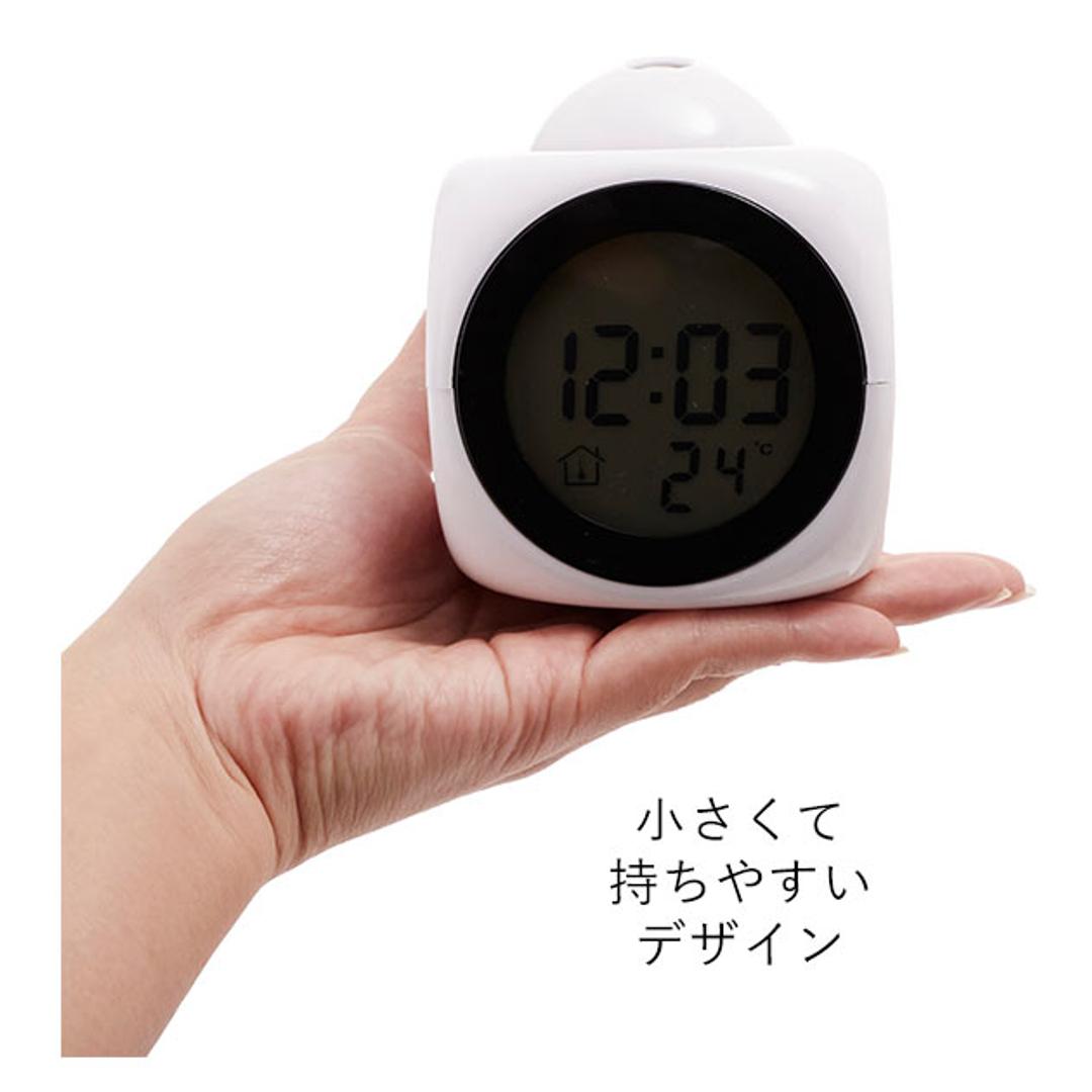 置き時計 おしゃれ デジタル 通販 置時計 夜も見える 時計 プロジェクター 光る ライト 音声 目覚まし 音声機能 読み上げ トーキングクロック Talking Clock 目覚まし時計 かっこいい 音で知らせる 声で知らせる 音でお知らせ 声でお知らせ しゃべる 話す 048043.ホワイト ・
