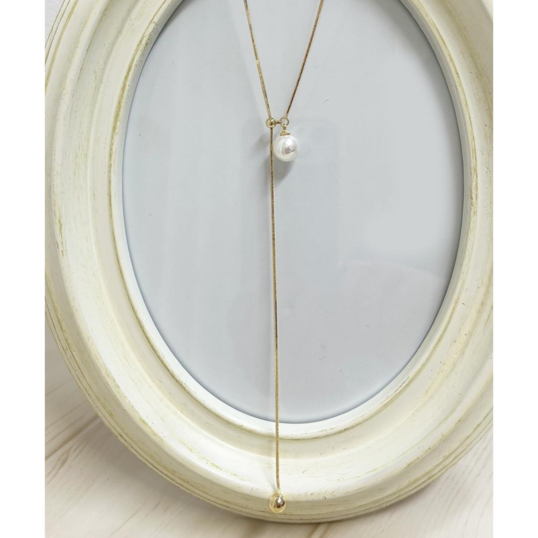 ネックレス レディース シンプル 通販 ペンダント 首飾り アクセサリー ジュエリー パール 真珠 大人 かわいい おしゃれ 可愛い オシャレ 女性 パールループタイネックレス nec-065 ダイヤモンドハーツ Diamond Hearts ゴールド ・