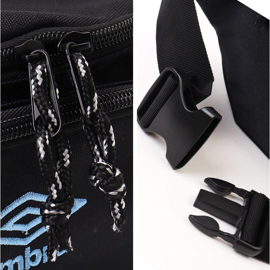 umbro ボディ バッグ アンブロ UMB-0051 通販 ボディバッグ ショルダーバッグ ボディーバッグ ボディバック ウエストバッグ ウエストポーチ サブバッグ かばん 旅行 男の子 キッス 黒 メンズ 中学生 小学生 斜め掛け キッズファッション BK/BK ・