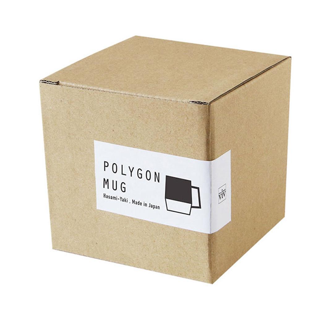 波佐見焼 マグカップ 通販 日本製 マグ カップ 330ml コップ ポリゴンマグ POLYGON 食器 陶器 viv ヴィヴ 陶磁器 焼き物 ギフト 箱入り ギフトボックス おうちカフェ ティー 紅茶 コーヒー 珈琲 かわいい おしゃれ オシャレ キッチン ボルドー ・