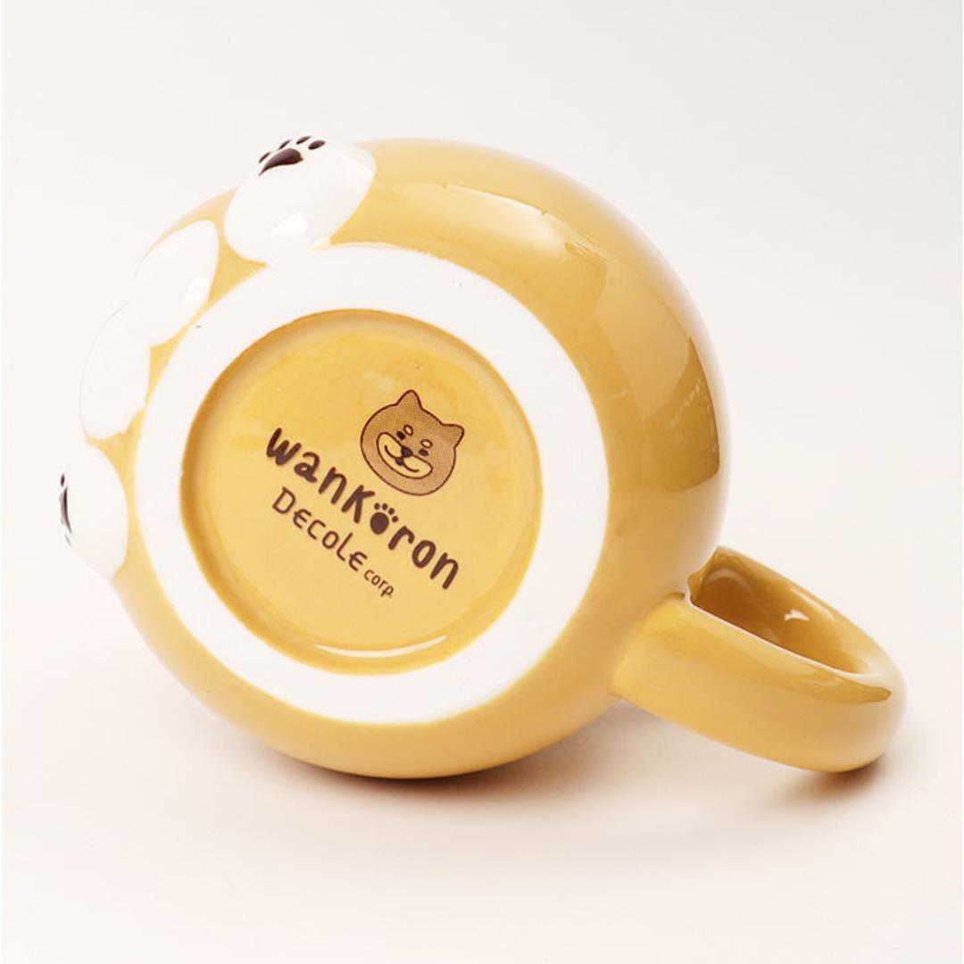 犬 マグカップ 大きい 通販 wankoron わんわんマグ 食器 陶器 コップ マグ カップ デコレ DECOLE コーヒーカップ 犬柄 犬好き ギフト 贈り物 おしゃれ かわいい 可愛い キッチン雑貨 テーブルウエア 日用品 シバ ・