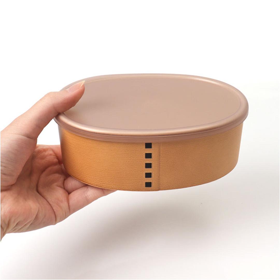 弁当箱 わっぱ風 通販 日本製 お弁当箱 保存容器 450ml ランチボックス 小判型 1段 オーバル フードコンテナ わっぱ保存容器 おかず入れ レンジOK 食洗器対応 わっぱ風お弁当箱 レディース おしゃれ かわいい 男性 女性 ギフト 贈り物 白木 ・
